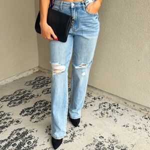 Judy Blue Light Blue Straight Leg Jeans